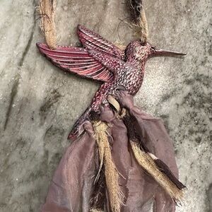 Pink Hummingbird Pendant Necklace